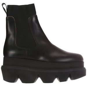 Sacai Rounded Toe Platform Chelsea Boots